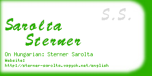 sarolta sterner business card